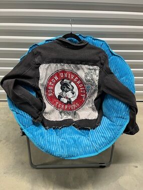 Boston university denim jean jacket